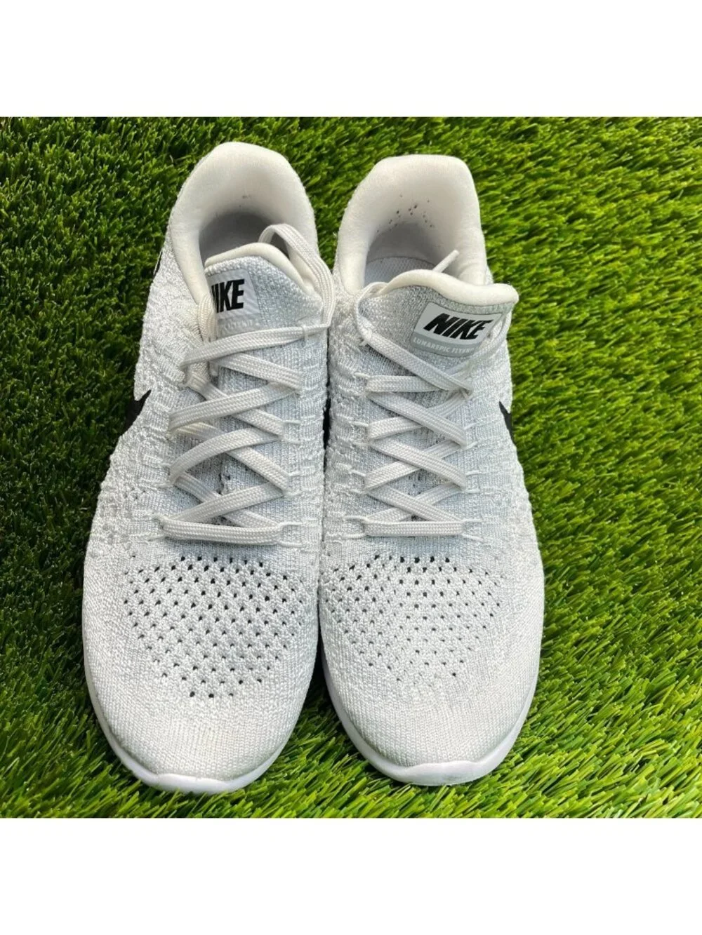 Nike Lunarepic Low Flyknit 2 Womens Size 6.5 Gray Running Walking Shoes Sneakers